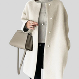 Lia – Elegant Frakke med Lige Snit