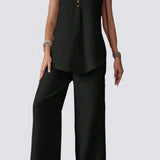 Ærmeløst Tekstureret Sæt