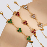 Lykkekløver armbånd