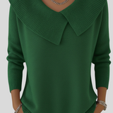 Lucille – Varm Strikket Trøje Med Blød Krave