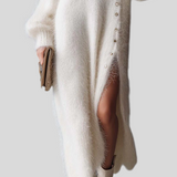 Bianca – Strikket Midikjole med Sideslids