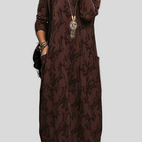 Cassie - Afslappet Vinterkjole Med Rund Halsudskæring