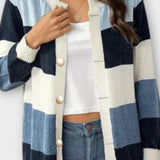Amalie | Stribet Cardigan