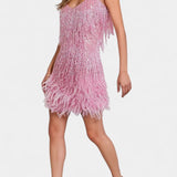 Bodil | Mini Fjerkjole