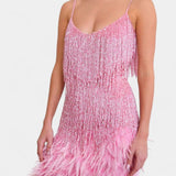 Bodil | Mini Fjerkjole