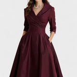 Lina | Satin Midi Kjole