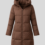 Valentina – Lang Dunjakke Med Hætte