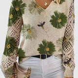 Emilie | Blomstret cardigan