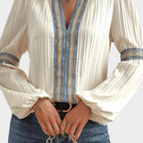 Henriette | V-hals skjorte