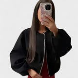 Katrine™ | Kort bomberjakke