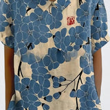 Laura | Blå blomsterbluse