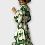 Luna | Blomstret maxikjole