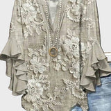 Millea | Beige Bluse