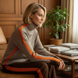 Zlatka – Luksuriøs Sildebensstrikket Rullekravetrøje