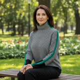 Zlatka – Luksuriøs Sildebensstrikket Rullekravetrøje