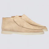 High Suede Loafers