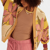 Stine | Blomstret cardigan