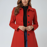 Helena – Damevinterfrakke Med Én Knap 