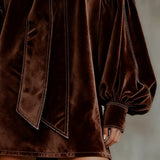 OLIVIA - Elegant fløjlsminikjole