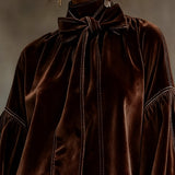 OLIVIA - Elegant fløjlsminikjole