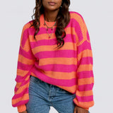 Stribet sweater