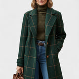 Fiona™ | Elegant tweedfrakke i ternet mønster