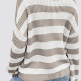 Stribet sweater