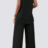 Ærmeløst Tekstureret Sæt