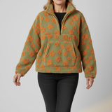 Plys Blomsterpullover