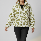 Plys Blomsterpullover